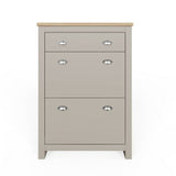 GFW shoe storage cabinet grey 108cm, imported from the UK