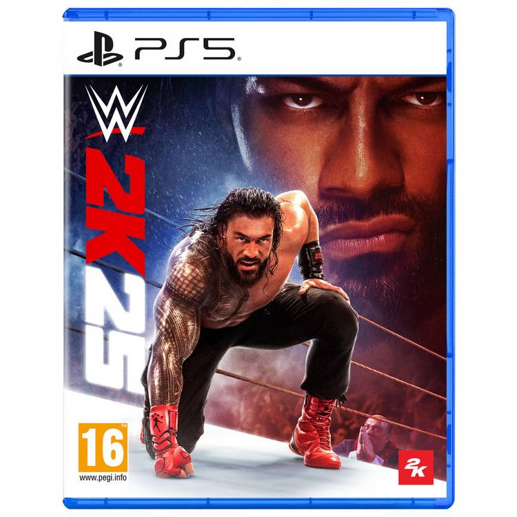 WWE 2K25 PS5 game disc, imported from the UK