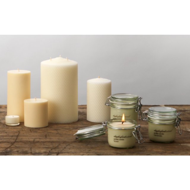 Daylesford Beeswax Candle Medium 18cm GOODS M&S   