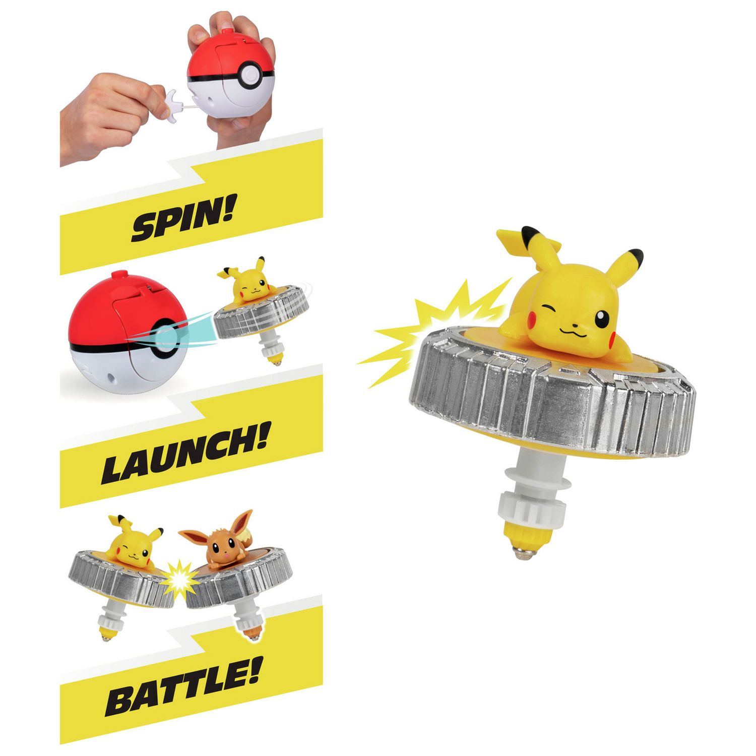 Pokémon Battle Spinner single pack with launcher, imported from the UK