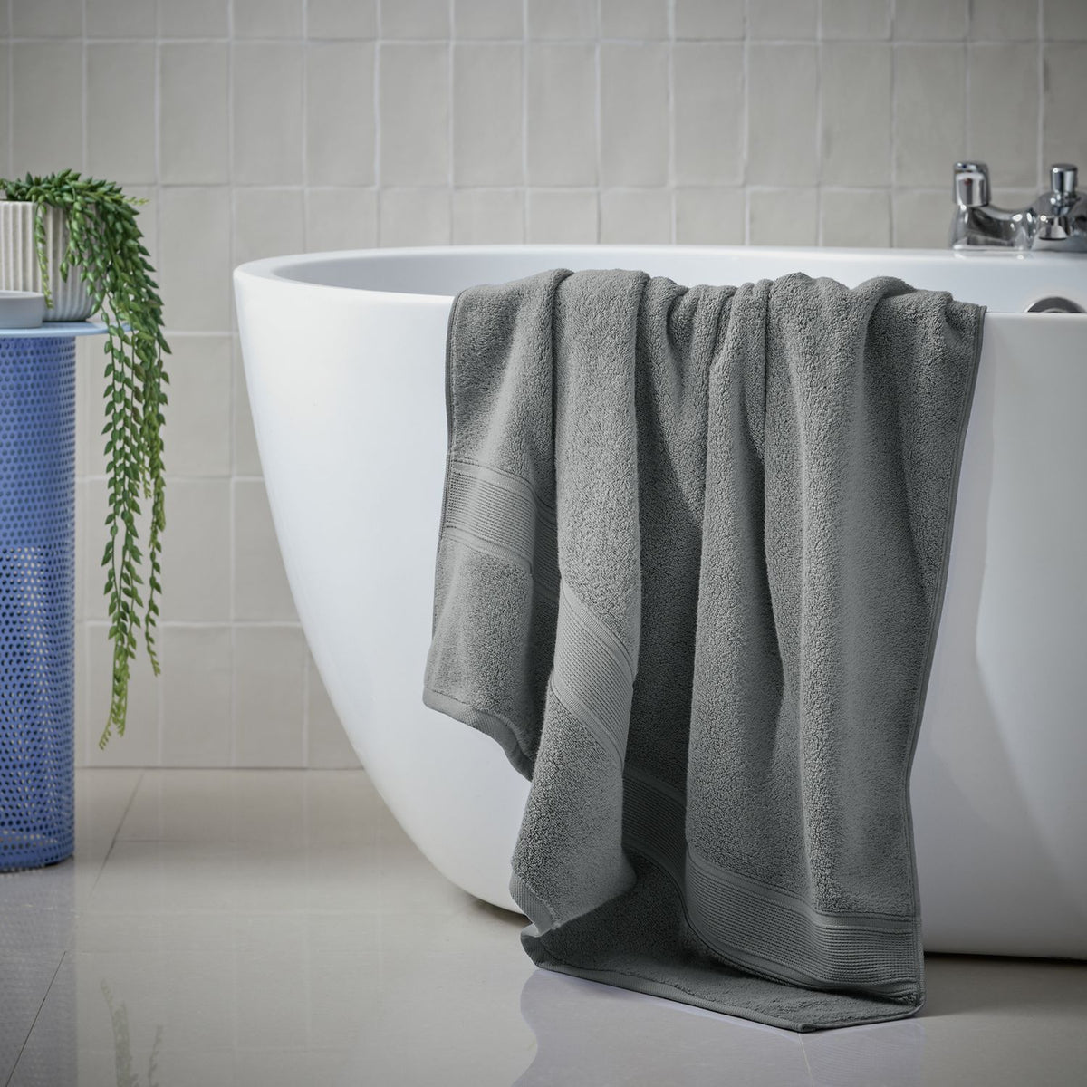 Habitat Supersoft Bath Sheet - Slate
