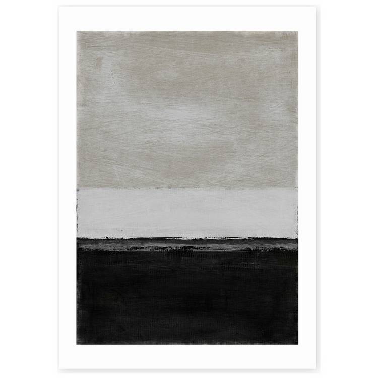 East End Prints Day art print A3 monochrome abstract, imported from the UK