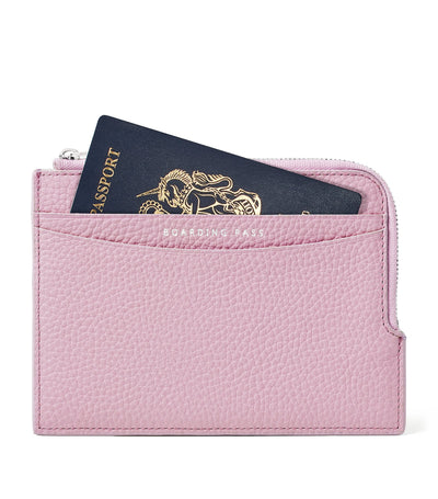 Harrods Aspinal of London Leather Zipped Travel Wallet- Buy online at McGrocer