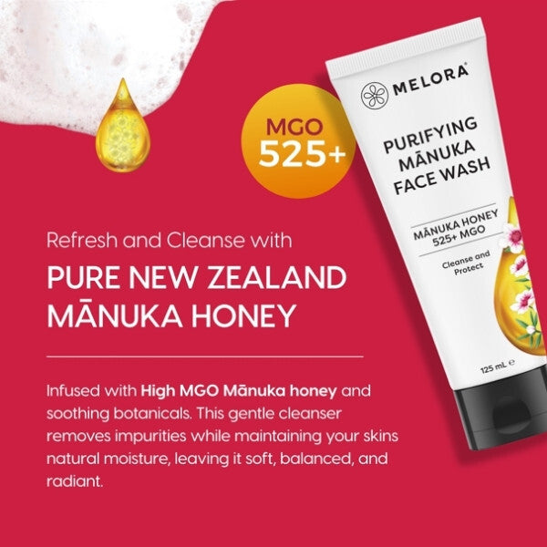 Melora purifying Mnuka face wash 150ml, UK version