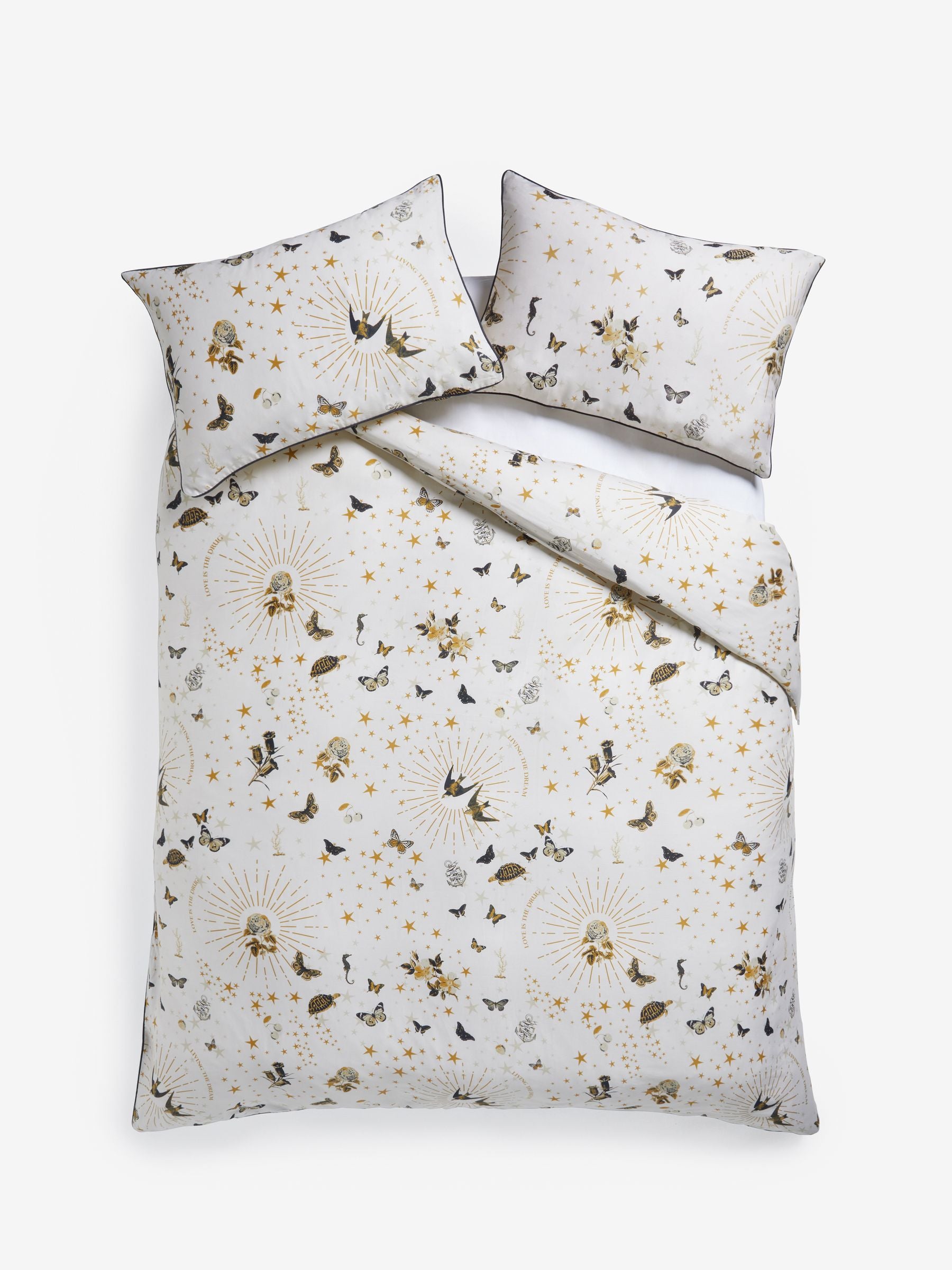 Rockett St George Janes Rose duvet and pillowcase set, imported from the UK