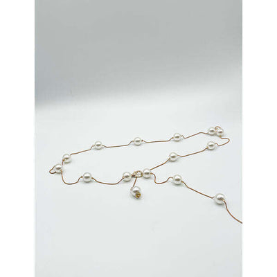 Superdrug SVNX Minimal Pearl Chain Belt Gold- Buy online at McGrocer