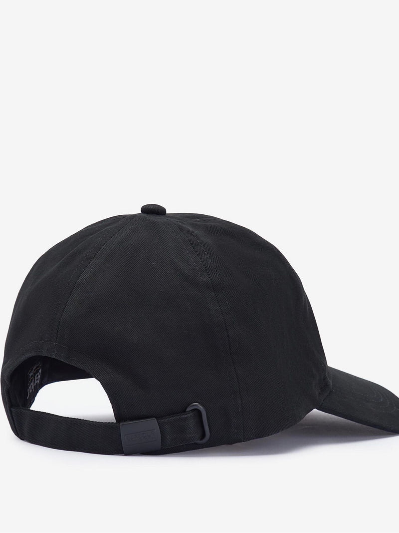 Barbour International black Norton drill logo cotton cap (British brand)