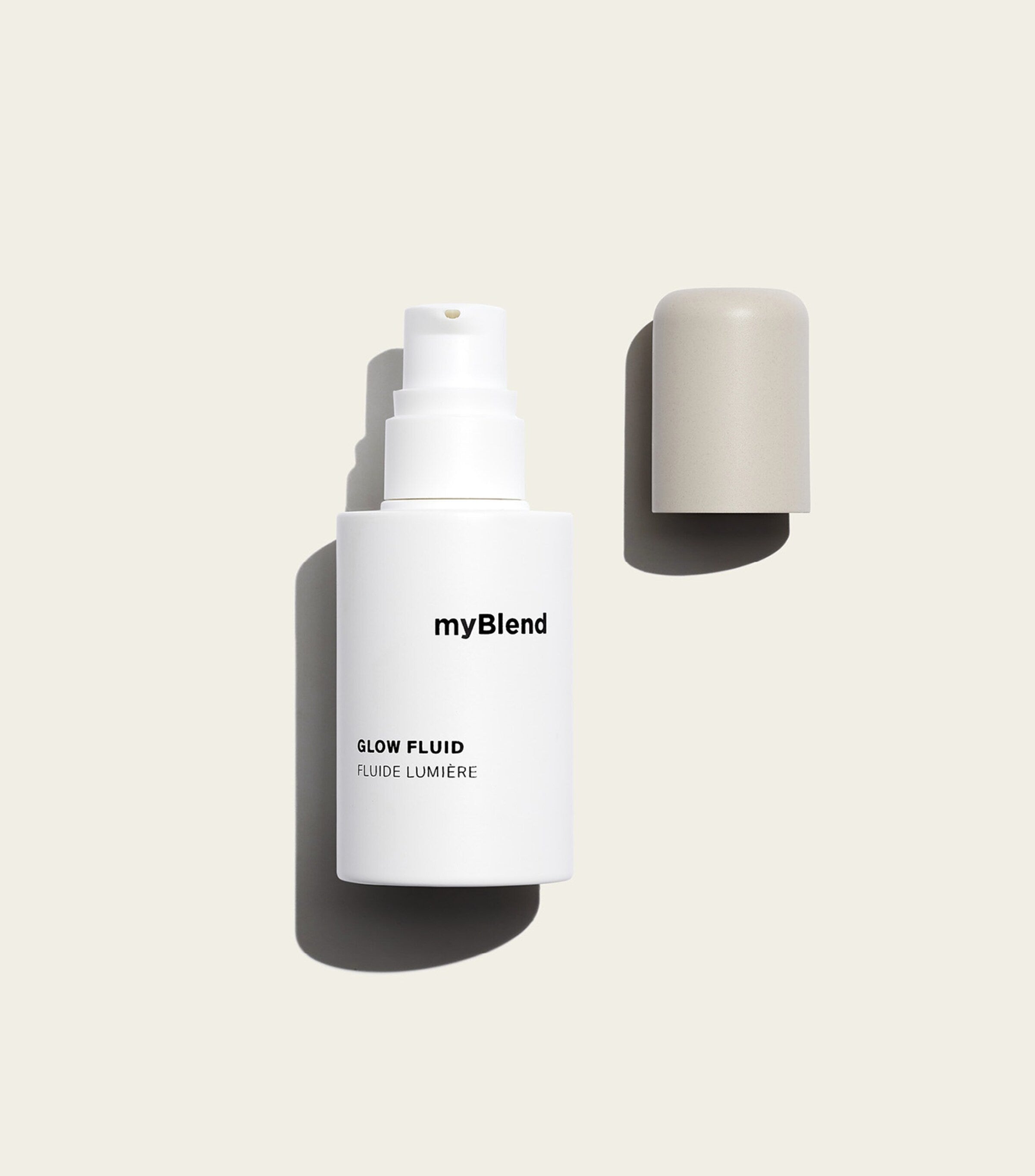 myBlend hydrating glow fluid with peptides 30ml, imported from the UK