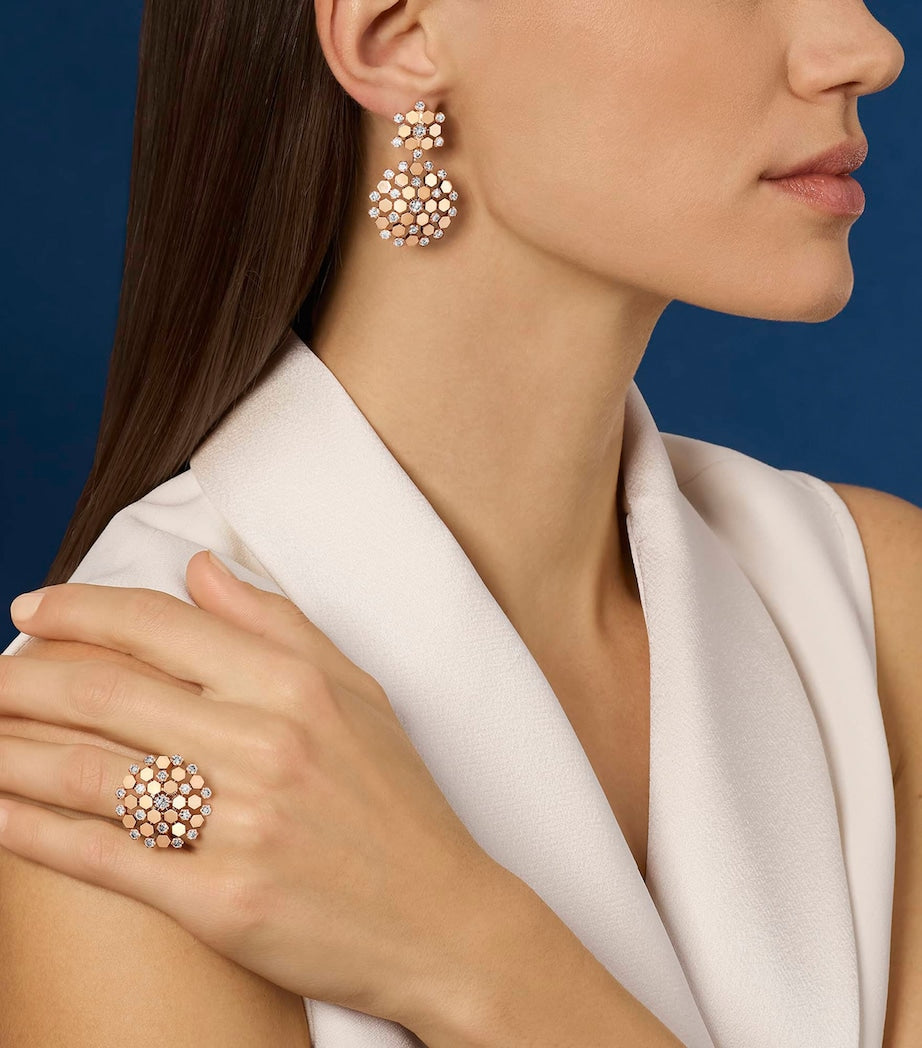 Chaumet Bee de Chaumet rose gold diamond ring, UK version