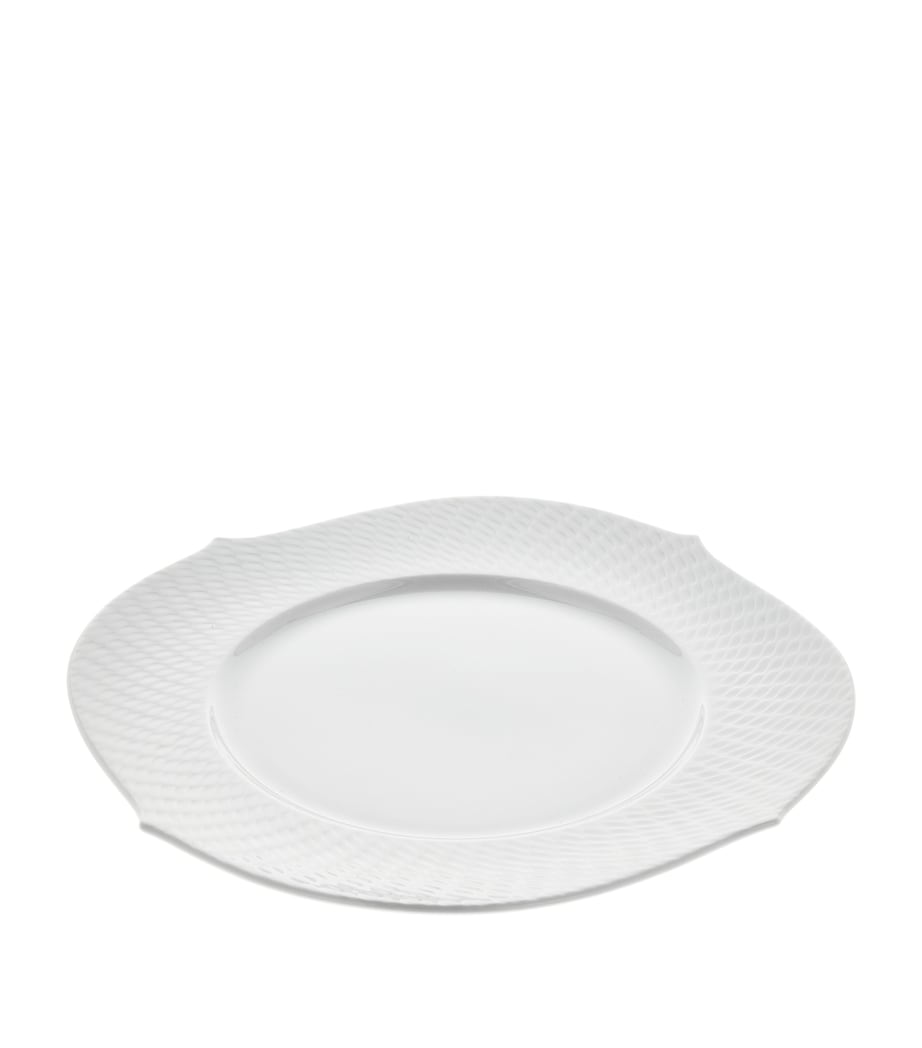 Meissen porcelain waves relief charger plate 33cm, UK version