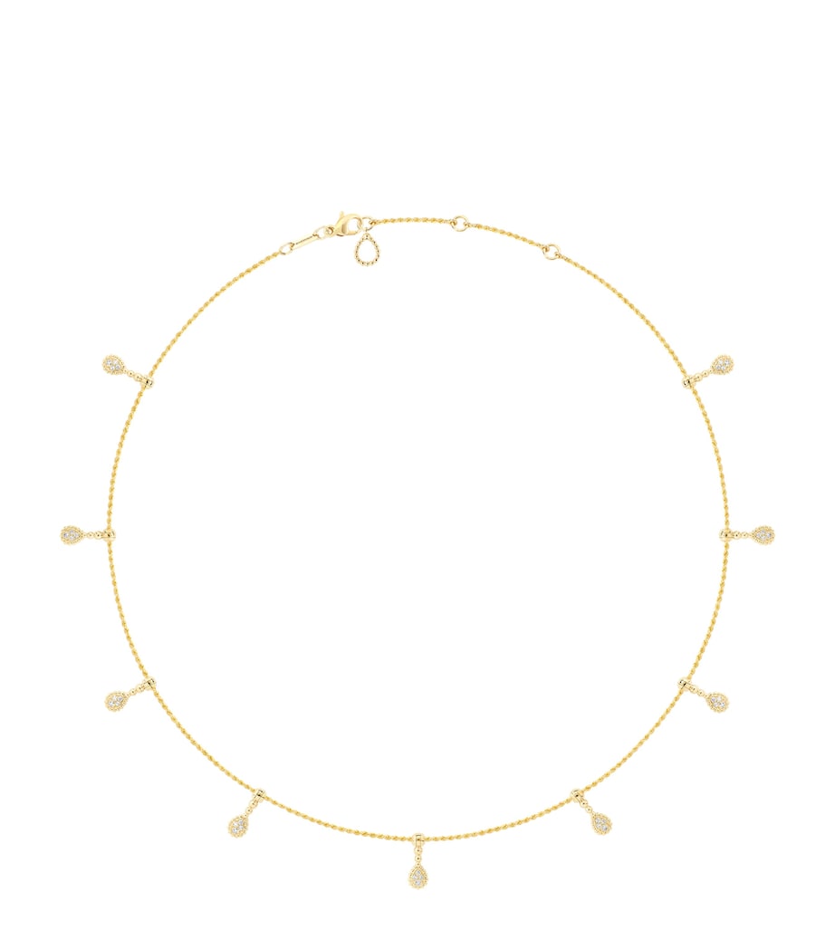 Boucheron yellow gold diamond Serpent Bohème necklace, imported from the UK
