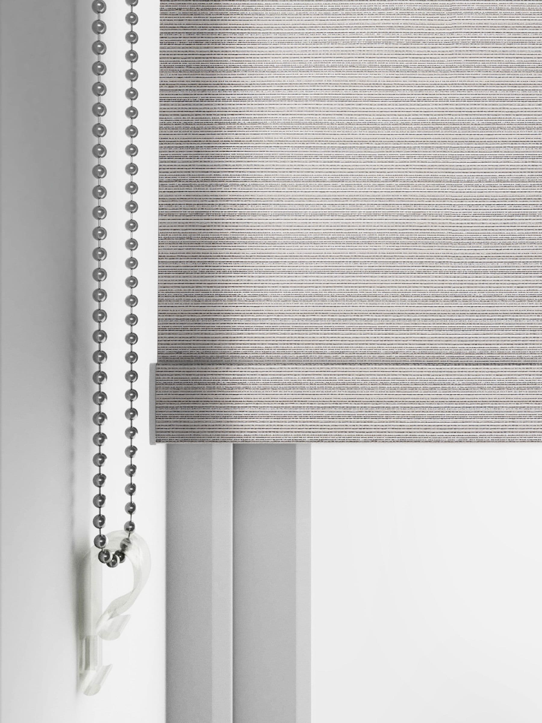 Next Black Fester made to measure roller blind, imported from the UK