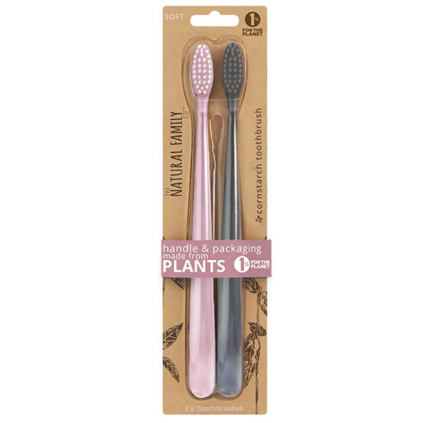 NFco Biodegradable Toothbrush - Rose Quartz & Monsoon Mist GOODS Superdrug   