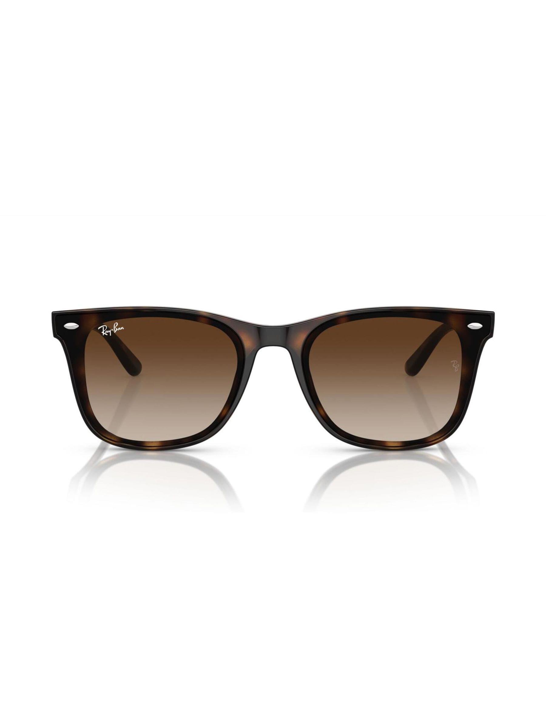 Ray-Ban brown sunglasses with black frames and green lenses - British product