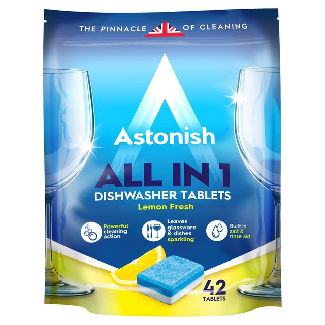 Astonish All in 1 Dishwasher Tablets   42 per pack GOODS M&S   