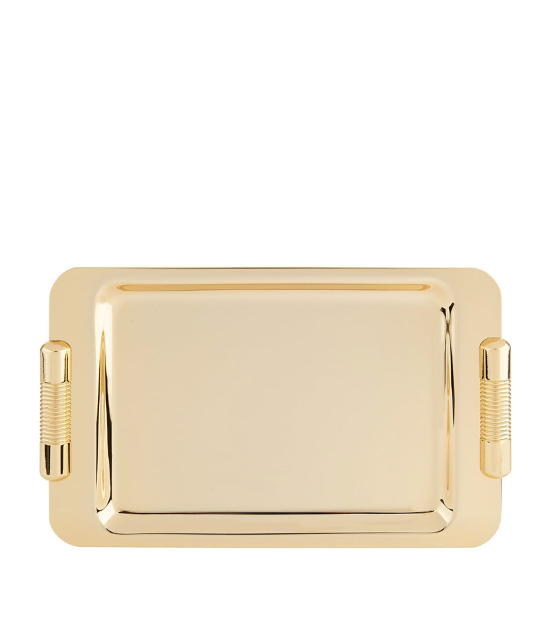 Zodiac Cylinder Gold-Plated Tray (British brand)