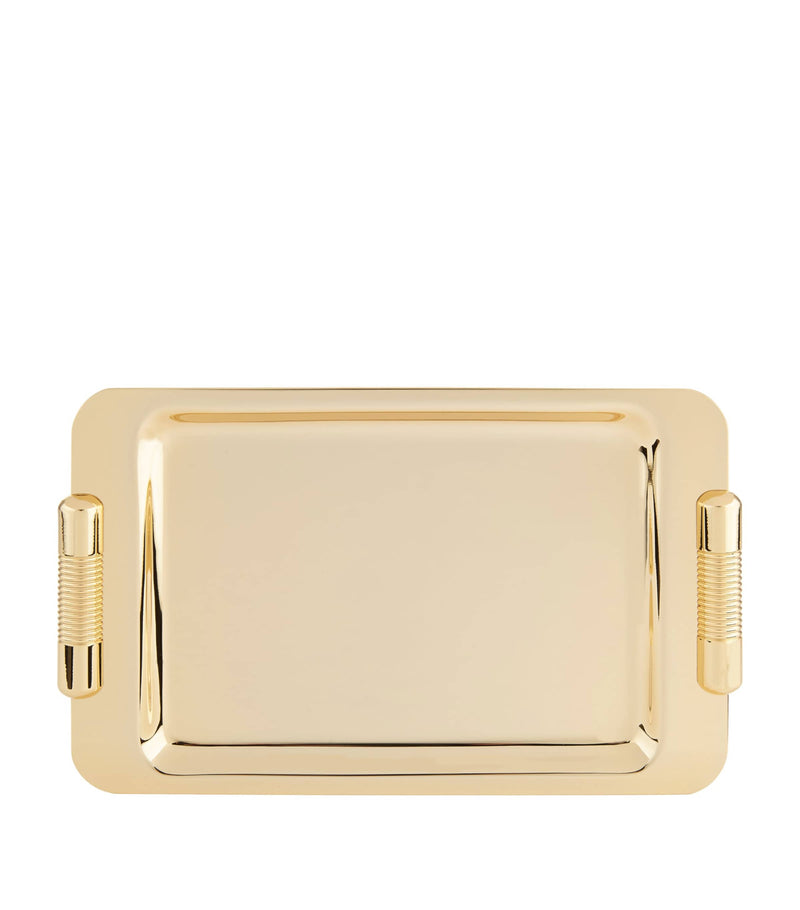 Zodiac Cylinder Gold-Plated Tray (British brand)