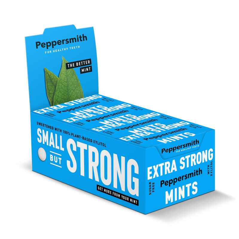 Peppersmith Extra Strong Mints 12 packs, UK version