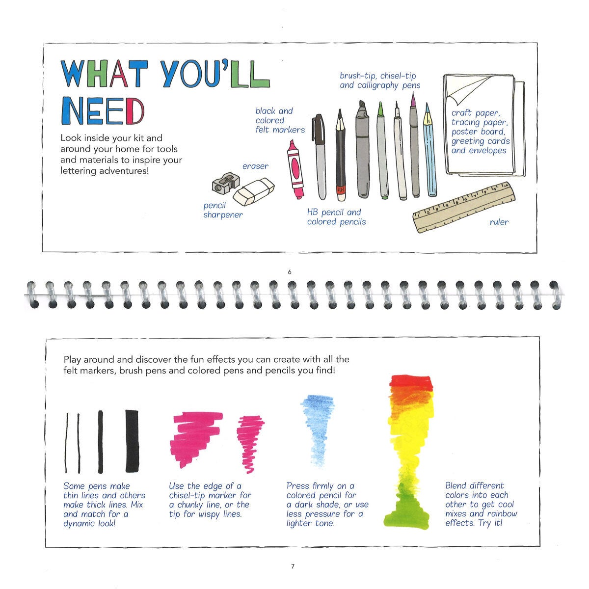 Petit Picasso art kit with spiral, manga, and lettering, UK version