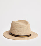 Borsalino hand-crocheted Argentina raffia hat - British product