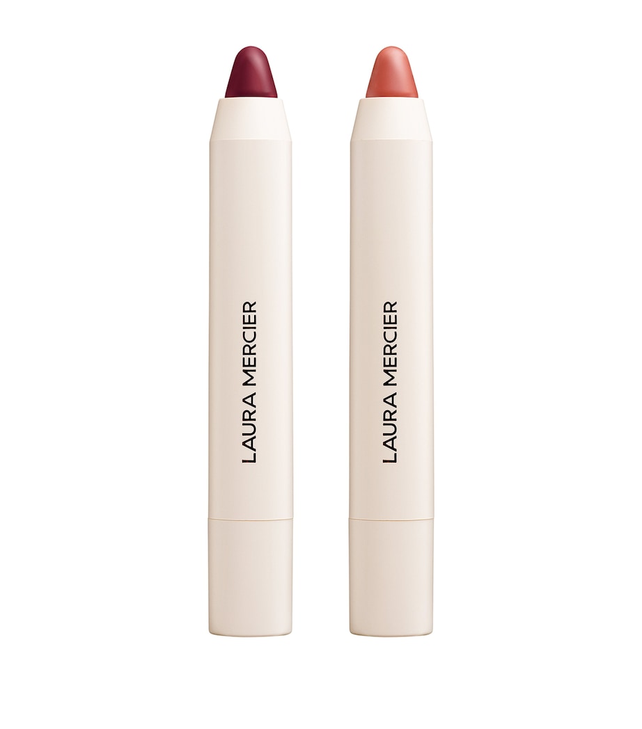 Laura Mercier Petal Soft Lipstick Crayon Duo, imported from the UK