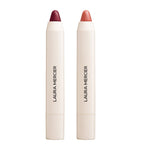 Laura Mercier Petal Soft Lipstick Crayon Duo, imported from the UK