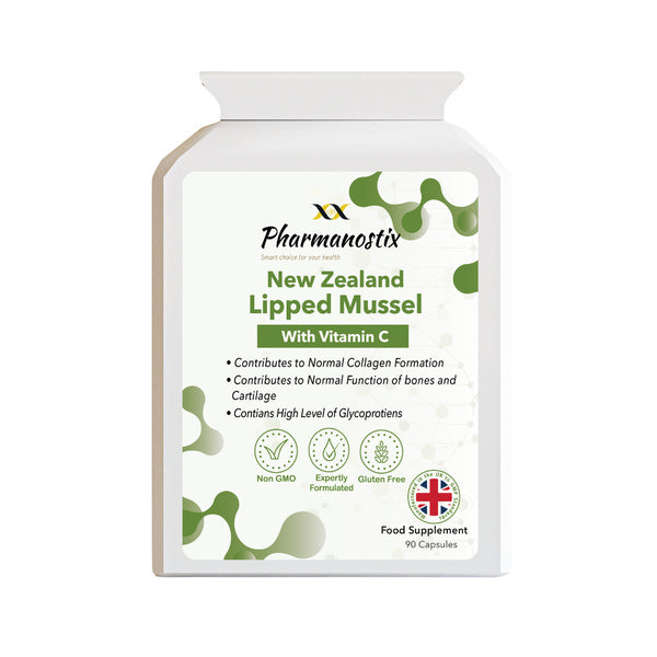 Pharmanostix Green Lipped Mussel supplement capsules 500mg (British brand)
