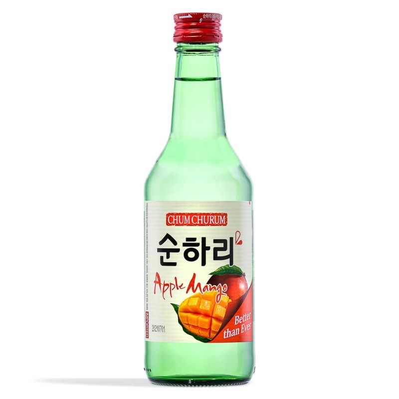 Chum Churum apple mango soju 12% ABV (British brand)