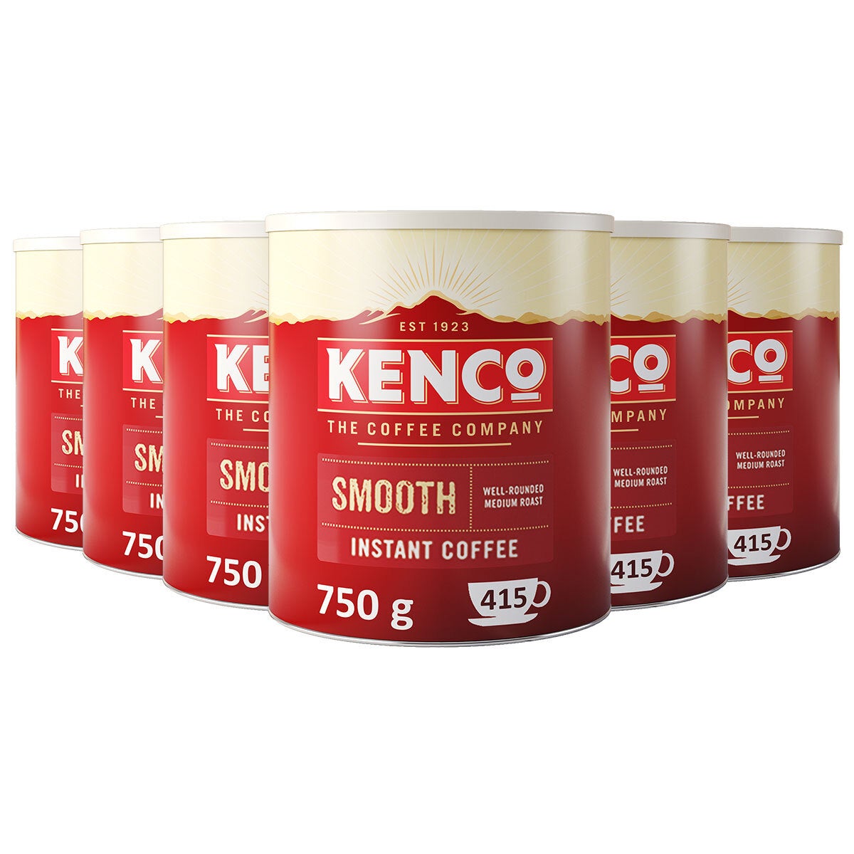 Kenco Smooth Instant Coffee Granules 6 x 750g