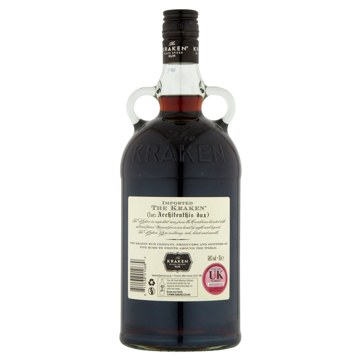 Kraken Black Spiced Rum 1L (British brand)