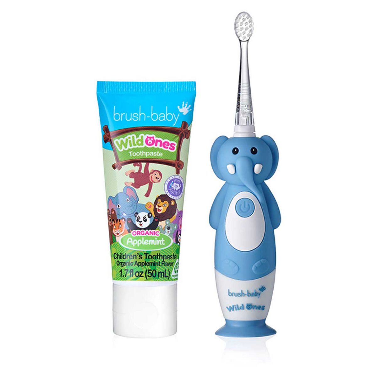 brush-baby WildOnes Elephant Rechargeable Toothbrush & WildOnes Applemint Toothpaste GOODS Boots   