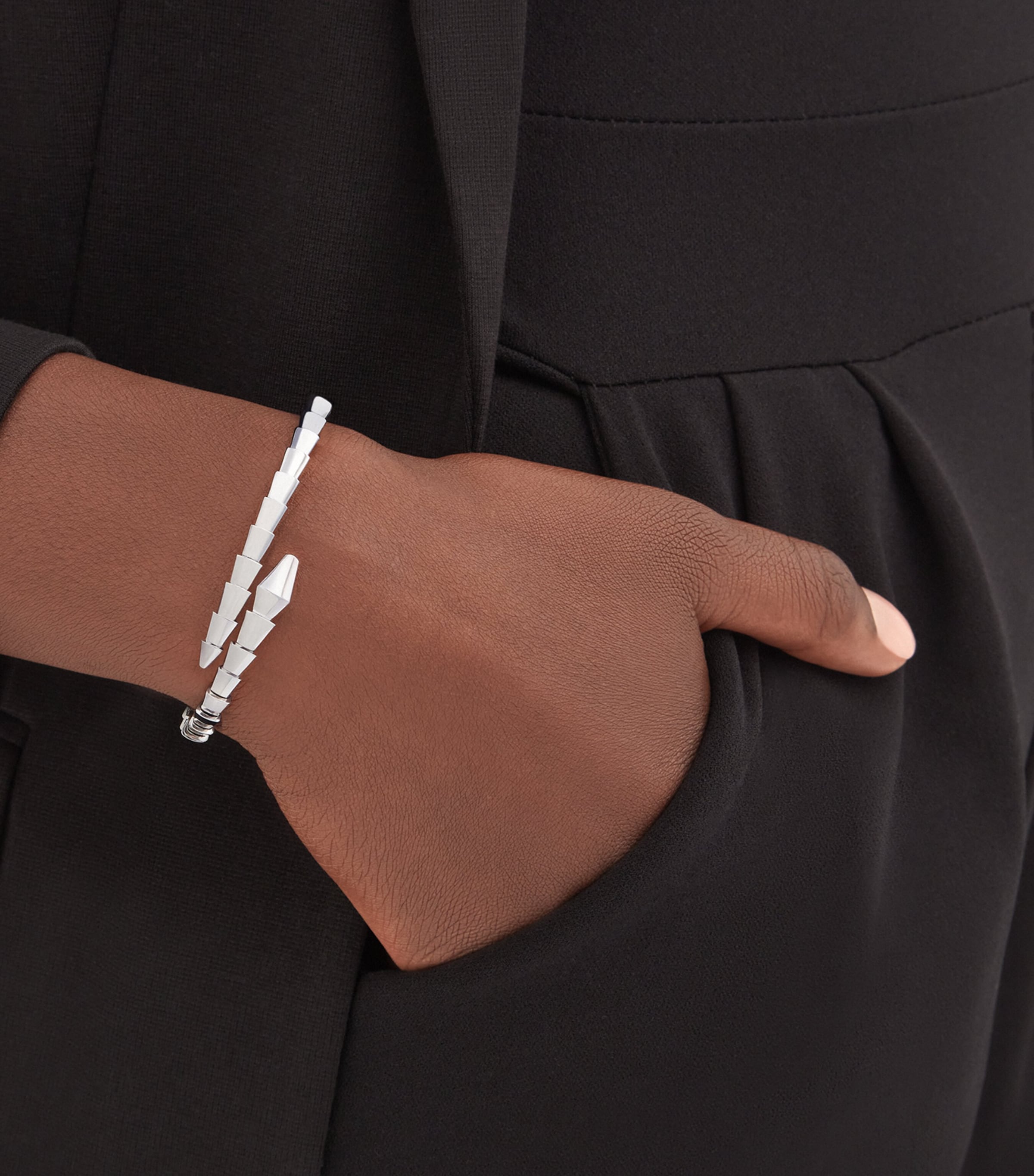 Bvlgari Serpenti Viper bracelet in white gold, UK version