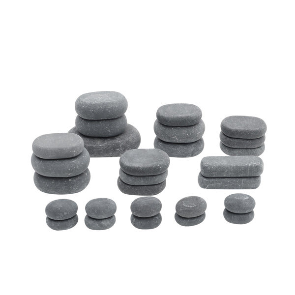 Livingandhome basalt massage stone set 27 pieces, imported from the UK