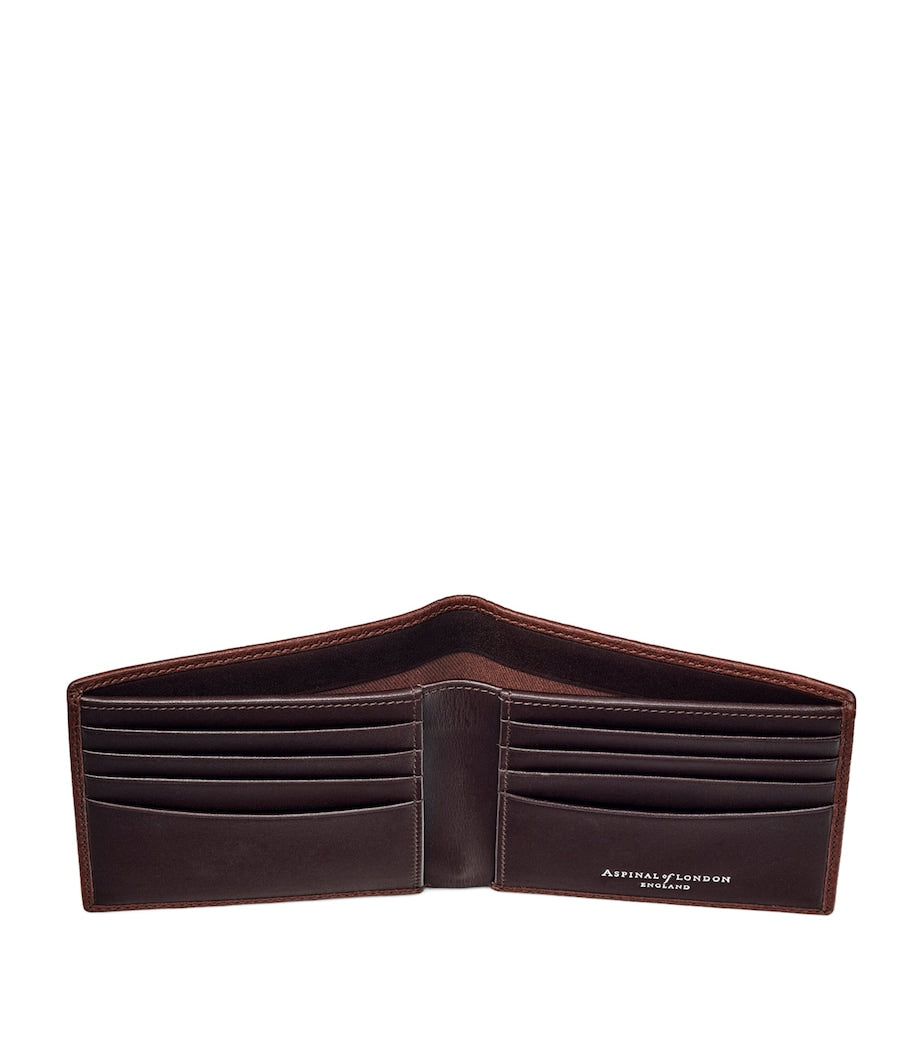 Aspinal of London classic billfold leather wallet (British brand)