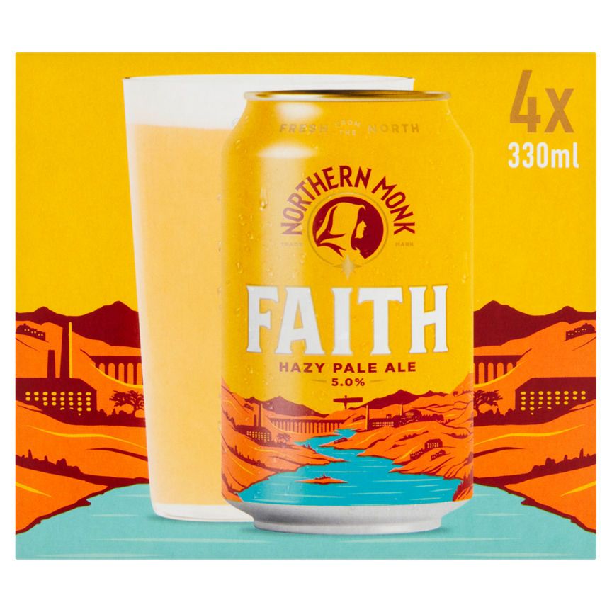 Northern Monk Faith Hazy Pale Ale 4 x 330ml GOODS ASDA   