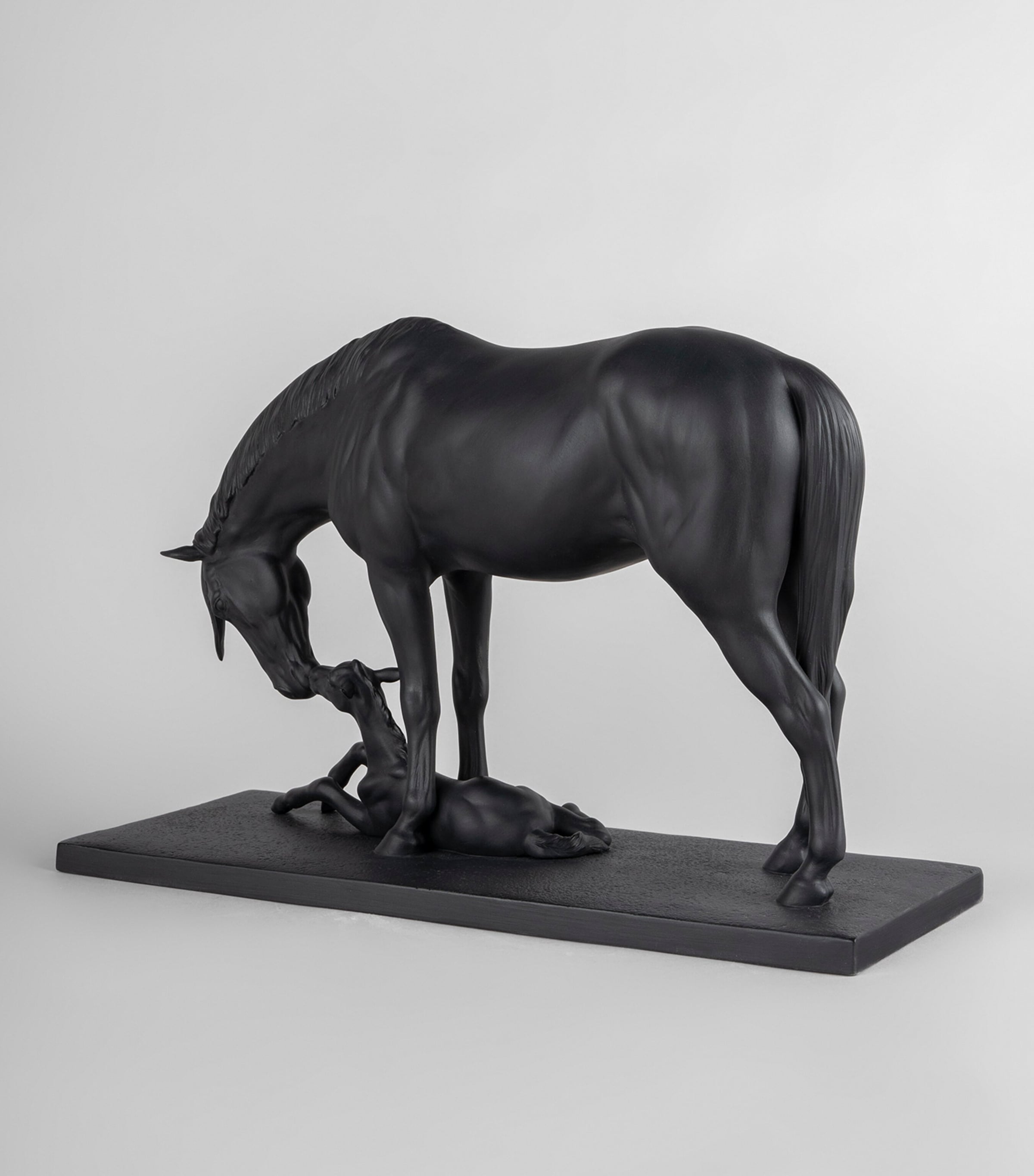 Lladró porcelain figurine of mare and foal, UK version