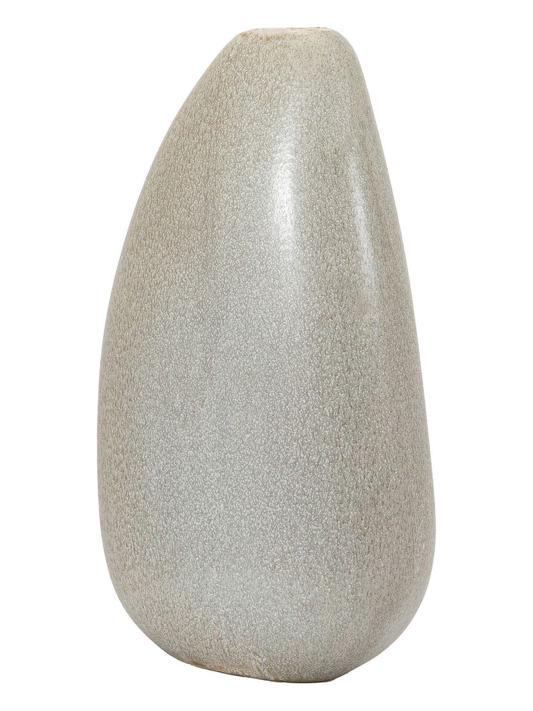 Gallery Home Grey Large Adelanto Pebble Vase, UK version