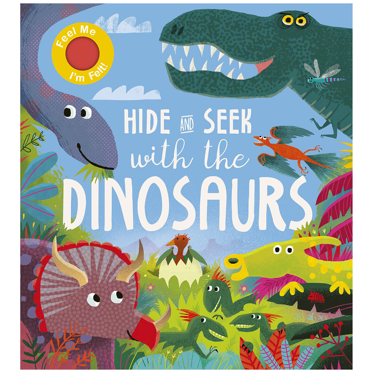 Hide and Seek interactive board book with felt flaps, UK version
