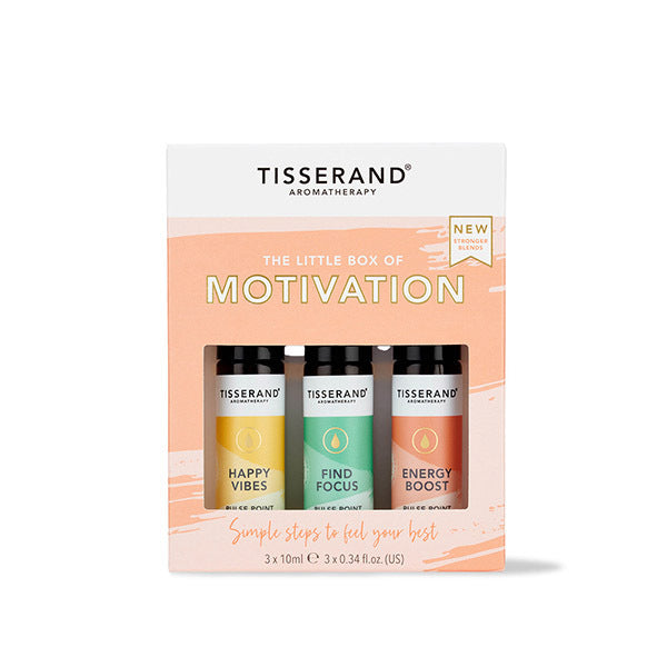 Tisserand essential oil gift set motivation blends 3x10ml (British brand)