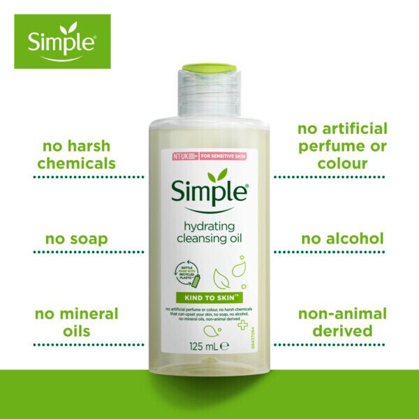 Simple Kind to Skin Hydrating Vegan Facial Cleanser 125ml GOODS Superdrug   