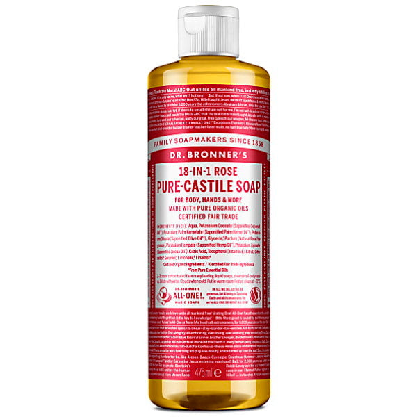 Dr Bronner Rose Castile Liquid Soap - 473ml GOODS Superdrug   