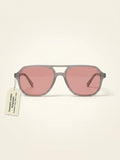 Prada PR A50S aviator sunglasses with gold metal frame - British product