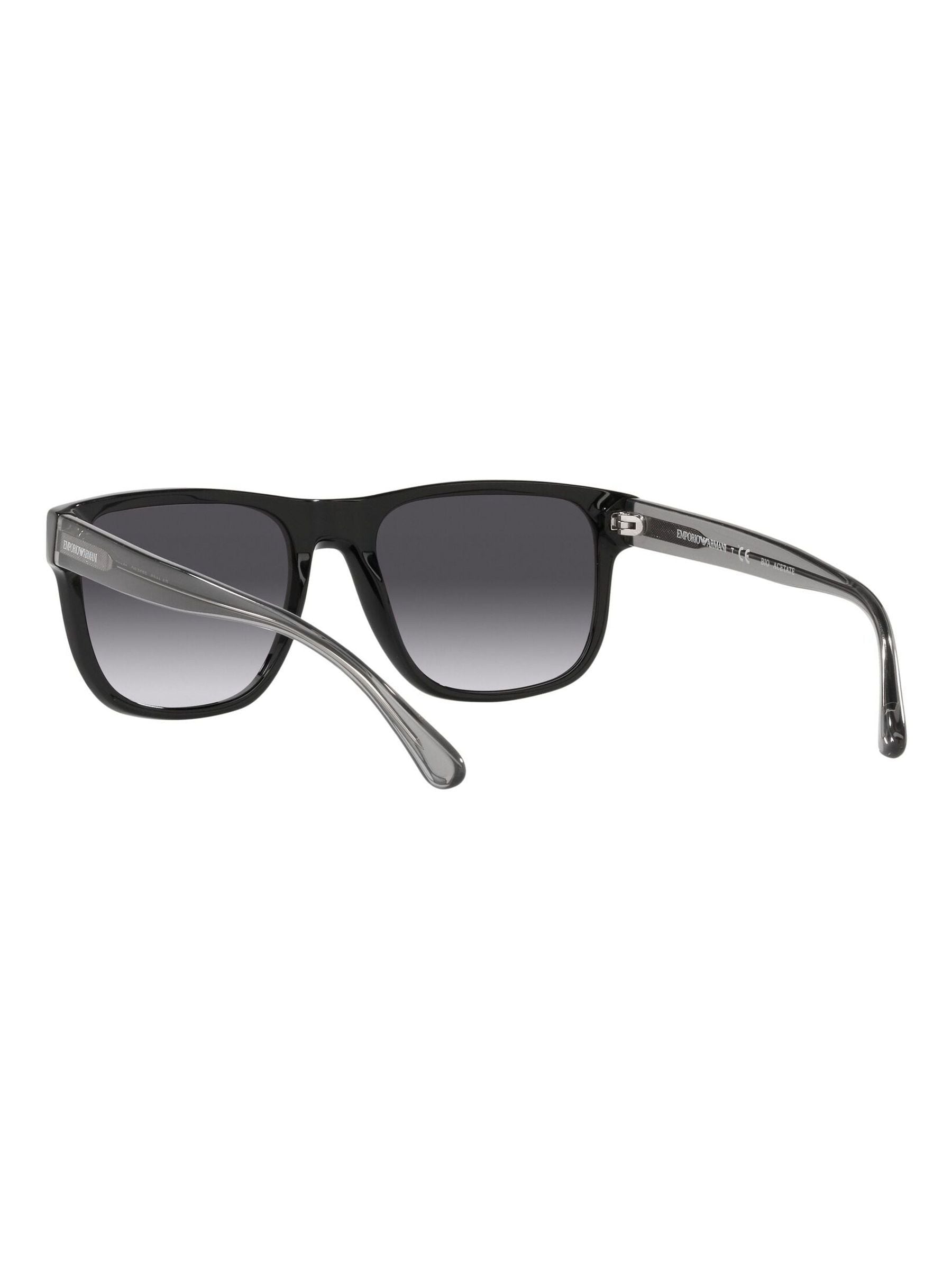 Emporio Armani black sunglasses with acetate frame, imported from the UK