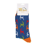 Mr Heron mens animal design bamboo socks, UK version
