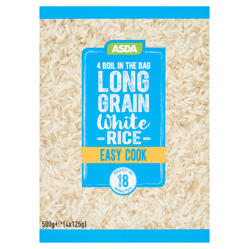 ASDA 4 Pack Boil in the Bag Long Grain Rice GOODS ASDA   