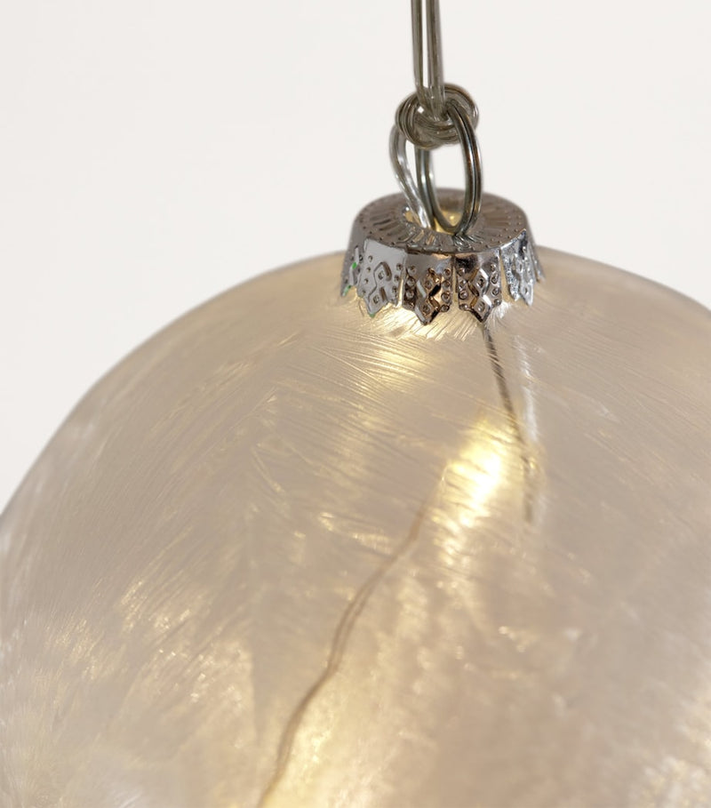 Harrods LED Frost Bauble 10cm, UK version