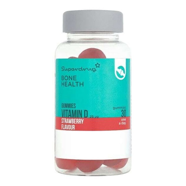 Superdrug Chewable Strawberry Vitamin D - 30 Gummies GOODS Superdrug   