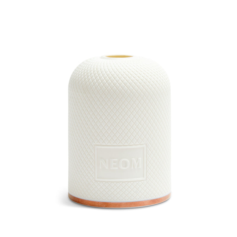 NEOM Wellbeing Pod diffuser with upcycled wood base - British product