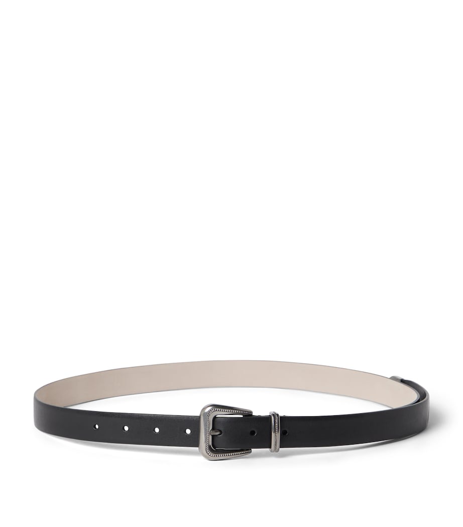 Brunello Cucinelli vachetta leather belt 1.5cm, UK version