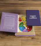 Vintage Bookshelf Chutes and Ladders board game (British brand)